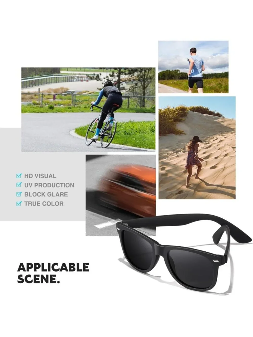 Polarized Retro Sunglasses for Men & Women - UV Protection, Mirror Lens, Ideal